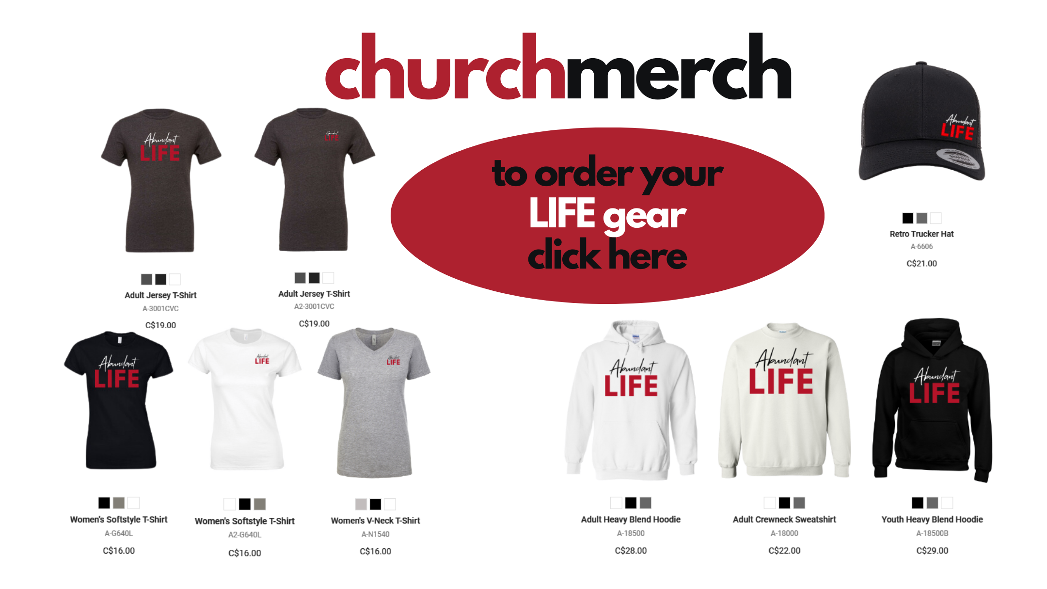 Abundant Life Church Merch